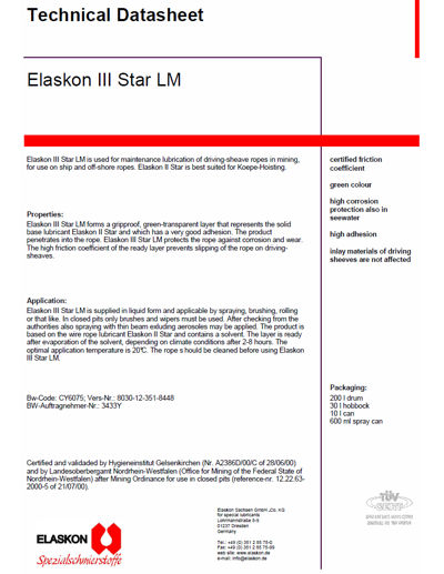 Elaskon III Star LM
